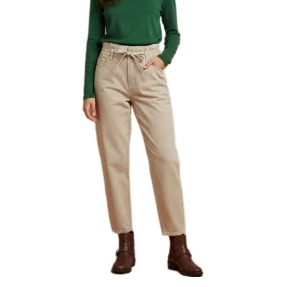 7 For All Mankind Paperbag Khaki Pants Sz 27